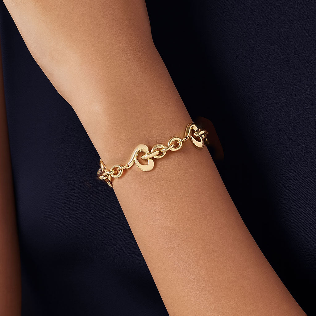 Agape Chain Bracelet in Gold
